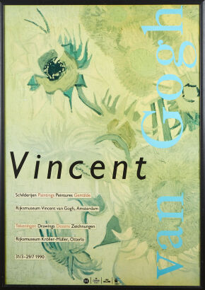 A Large Vincent Van Gogh Advertising Poster