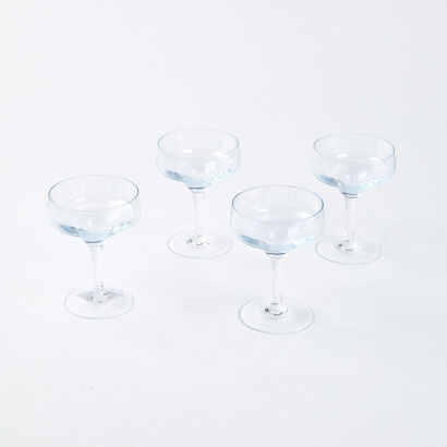A Set Of Four Vintage Champagne Coupes