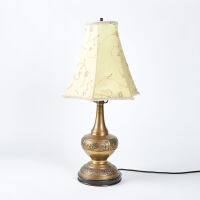 A Mid Century Oriental Brass lamp