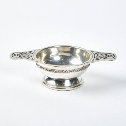 A Celtic Stainless Steel Serving Bowl