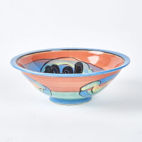 A Large Andrew Van Der Putten Colour Glazed bowl