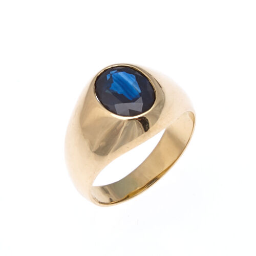 14ct Sapphire Signet Ring