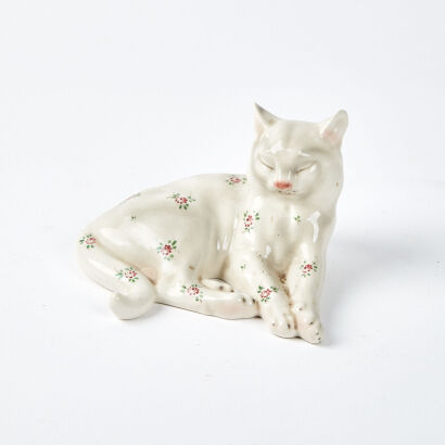 A Royal Belvedere Ceramic Cat