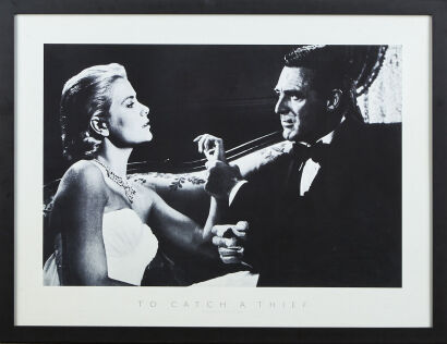 A Framed Print To Catch A Thief Grace Kelly And Carey Grant