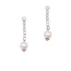 18ct Akoya Pearl and Diamond Drop Earrings