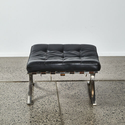 A Barcelona Ottoman By Ludwig Mies Van Der Rohe