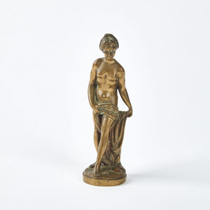 A Bronze Figure After Falconet The Bather