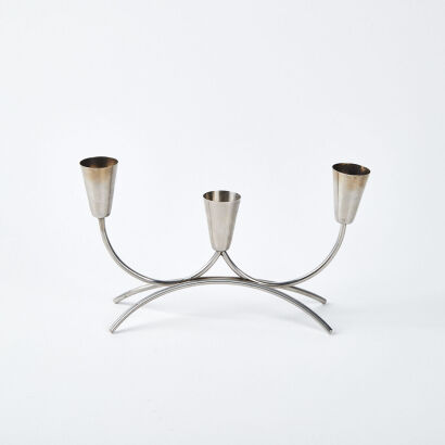 A Mid Century Danish Three Candle Holder