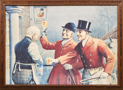 A Tetleys Huntsman Vintage Bar Print