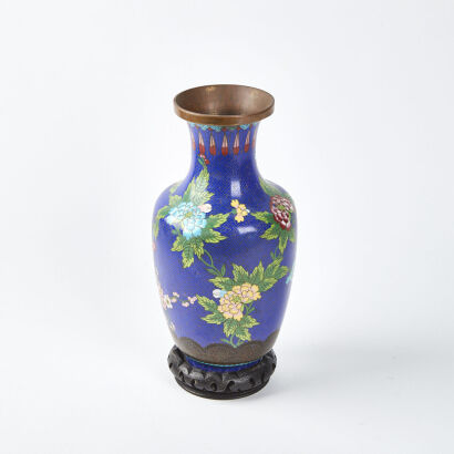 A Cloisonne Baluster Vase