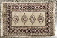 A Small Persian Hand Knotted Rug