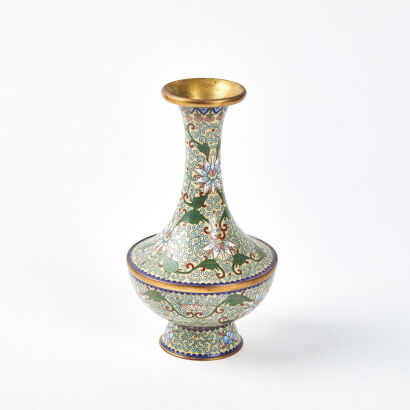 A Long Necked Cloisonne Vase