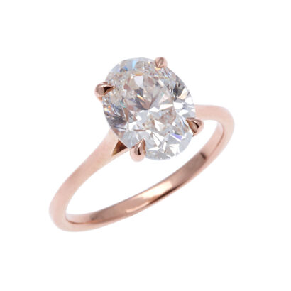 14ct Rose Gold 2.71ct Diamond Ring