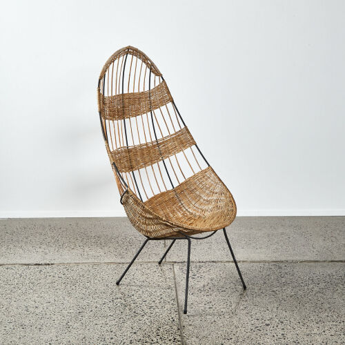 A John Crichton Rattan Egg Chair