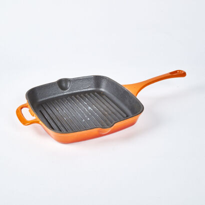 A Cast Iron Griddle Pan