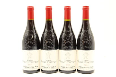 (4) 2015 Domaine Saint Prefert Chateauneuf-du-Pape, Rhone [WS94]