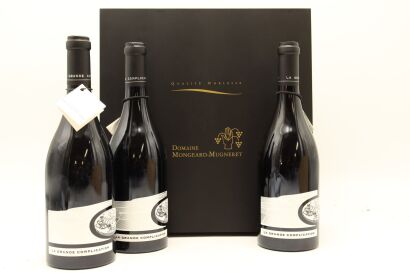 (1) 2014/2015/2017 Domaine Mongeard-Mugneret Echezeaux Grand Cru 'La Grande Complication' Gift Set, 3 Bottles Sold as One Lot (GB)