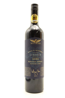 (1) 2012 Wolf Blass Lyndoch 5351 Shiraz, Barossa