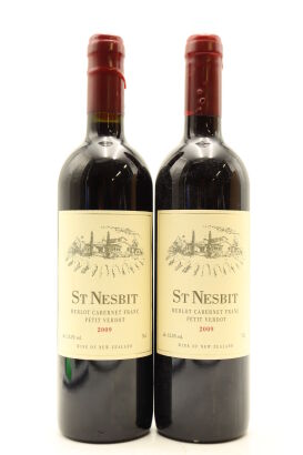 (2) 2009 St Nesbit Cabernet Merlot Petit Verdot, Auckland