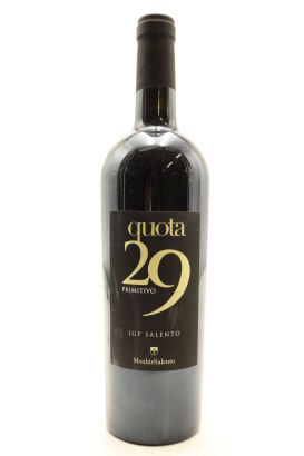 (1) 2011 Menhir Salento 'Quota 29' Primitivo Salento IGT, Puglia