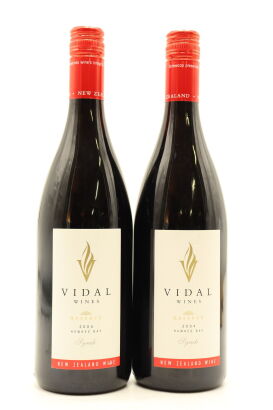 (2) 2004 Vidal Estate Reserve Syrah, Gimblett Gravels [BC95]