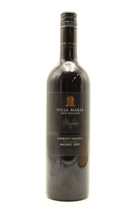 (1) 2009 Villa Maria Reserve Malbec, Gimblett Gravels
