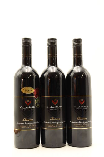 (3) 2013 Villa Maria Reserve Cabernet Sauvignon - Merlot, Gimblett Gravels [BC96]