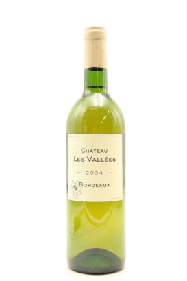 (1) 2004 Chateau Les Vallees Blanc, Bordeaux