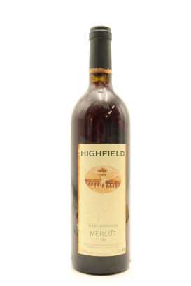 (1) 1996 Highfield Merlot, Marlborough