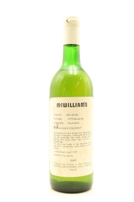 (1) 1979 McWilliams's Haumoana Sauternes Style Dry White, Hawke's Bay