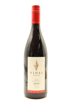 (1) 2004 Vidal Estate Soler Syrah, Hawke's Bay