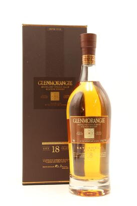 (1) Glenmorangie 18 Year Old Extremely Rare Single Malt Scotch Whisky, 43% ABV