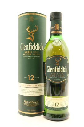 (1) Glenfiddich 12 Year Old Single Malt Scotch Whisky, 40% ABV