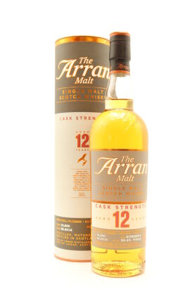 (1) The Arran Malt Distillery Cask Strength 12 Year Old Single Malt Scotch Whisky, 52.4% ABV
