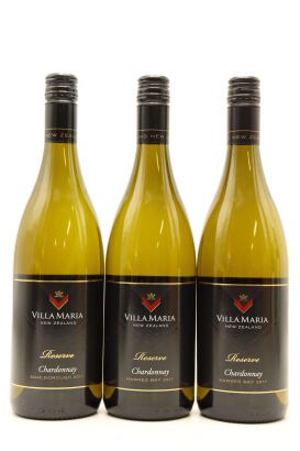 (3) 2017 Villa Maria Reserve Chardonnay, Marlborough