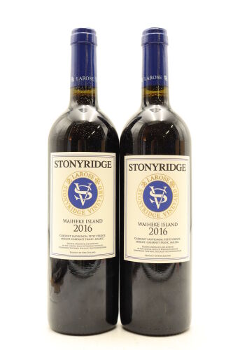 (2) 2016 Stonyridge Vineyard Larose, Waiheke Island