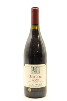 (1) 2007 Unison Vineyard Syrah, Gimblett Gravels