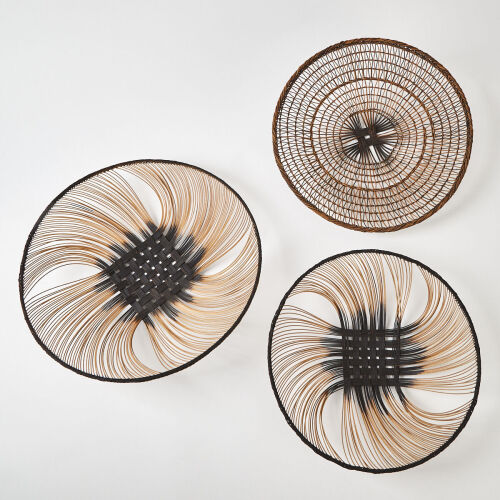 A Trio of Woven Ruth Castle Decorative Dishes