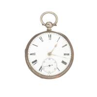 A Victorian Silver Cased Open Face Pocket Watch, 1875