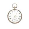 A Victorian Silver Cased Open Face Pocket Watch, 1875