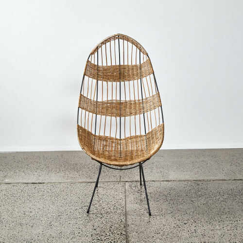 A John Crichton Rattan Egg Chair