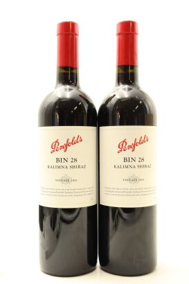 (2) 2001 Penfolds Bin 28 Kalimna Shiraz, South Australia