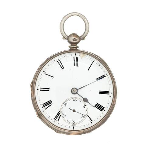 A Victorian Silver Open Face Pocket Watch, 1871