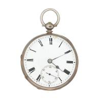 A Victorian Silver Open Face Pocket Watch, 1871