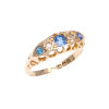 18ct Antique Sapphire and Diamond Ring