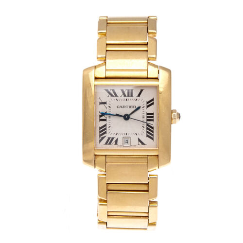 18ct Cartier Tank Française Wristwatch