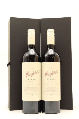 (2) 2004 Penfolds Bin 60A Coonawarra Cabernet Sauvignon - Barossa Shiraz, South Australia [JR18] [RP99] [WE96] [WS94] [JO98]