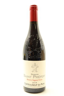 (1) 2015 Domaine Saint Prefert Chateauneuf-du-Pape Reserve Auguste Favier, Rhone [WS97]