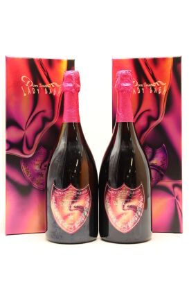 (2) 2006 Dom Perignon x Lady Gaga Rose, Champagne