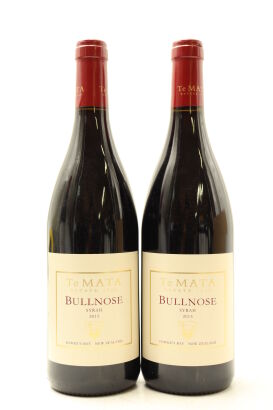 (2) 2015 Te Mata Bullnose Syrah, Hawkes Bay [BC96]